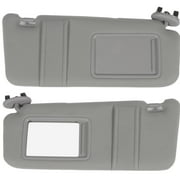 CCIYU Gray Windshield Sun Visor Mirror زوج يسار + استبدال يمين مناسب لـ TOYOTA Camry 2006 2007 2008 2009 2010 2011 Automobile Sun Visor Assembly