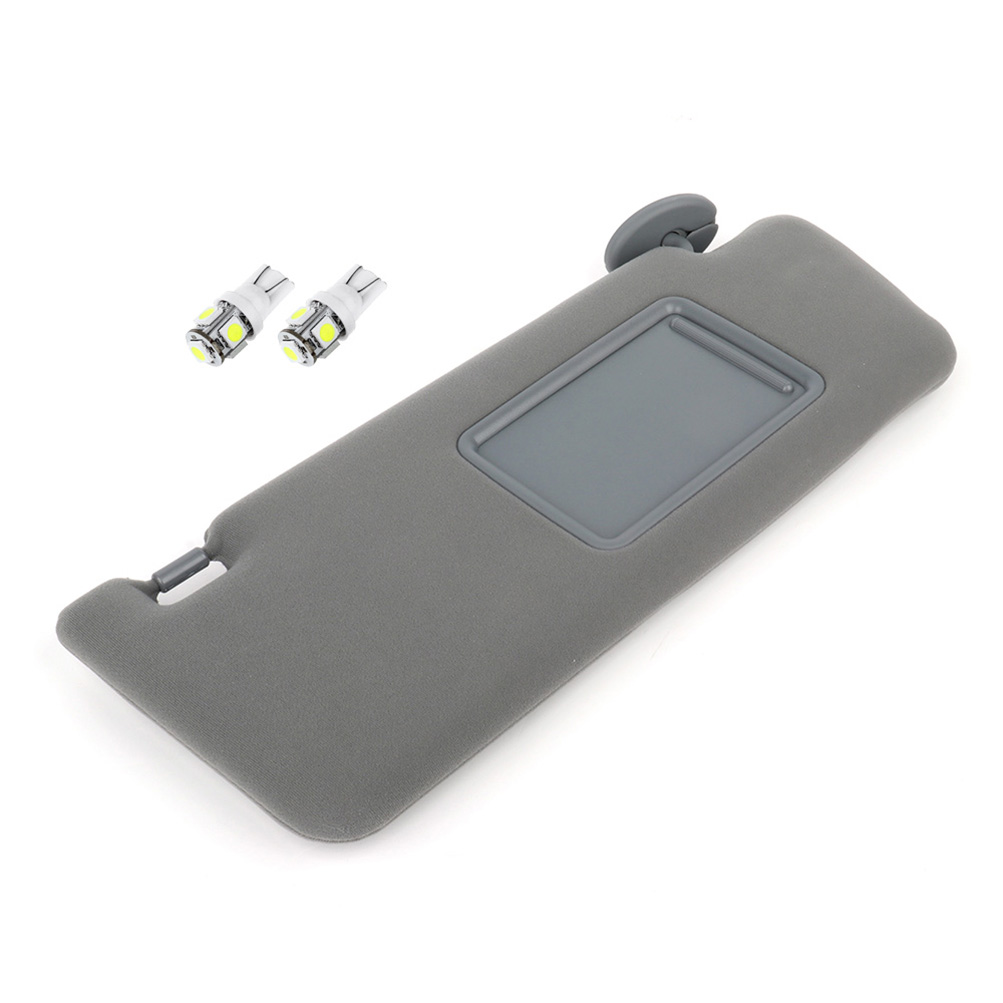 I AM Auto Parts Right Passenger Side Gray Sun Visor For 2005-2011 Toyota Tacoma - W/ Mirror, Extendable