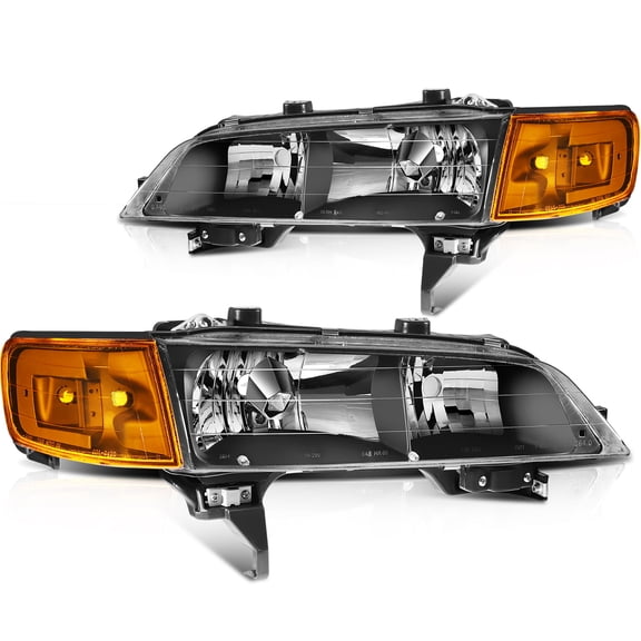CCIYU Headlight Assembly 1 Pair Left & Right Side Fits for Accord 1994-1997 33150-SV4-A02 33100SV4A02