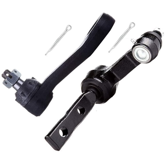 CCIYU Idler Arm - With 2.48 Inch Bolt Pattern Pitman Arm Compatible Fit For 1997-2002 For Ford Expedition 1997-2003 For Ford For F-150 2004 For Ford For F-150 Heritage 2pcs Suspension Kit