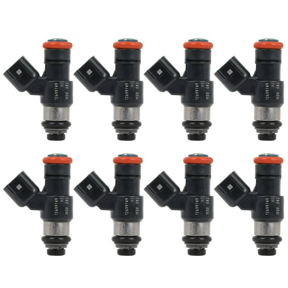 CCIYU Injector 8Pcs Fuel Injector Suitable With 2009-2014 for Cadillac for Escalade,2009-2014 for Cadillac for Escalade ESV,2009-2013 for Cadillac for Escalade EXT FJ1038 OEM Part 12 Holes