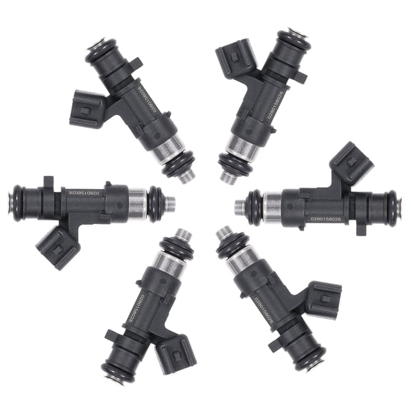 CCIYU Injectors, 4 hole Fuel Injectors Set fit for Dodge Avenger Challenger Charger Journey Grand Caravan Magnum Nitro Stratus 0280158028 Injector,6 Pieces Fits select: 2010 DODGE CHARGER SXT