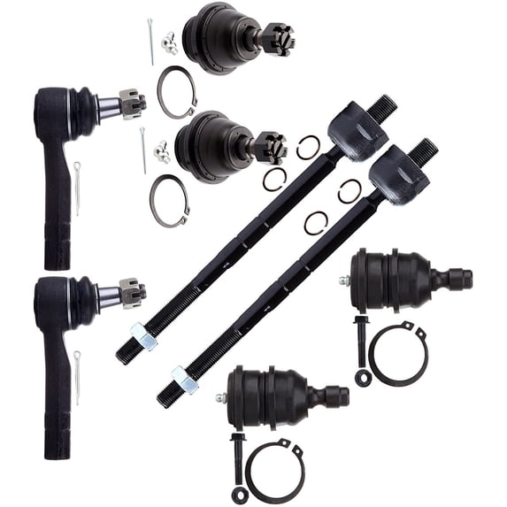 CCIYU Inner Outer Tie Rod Ends Upper Lower Ball Joints fit for 1998 99 00 01 02 03 04 05 06 07 08 09 10 11 for Ford Ranger 8Pcs Suspension Kit