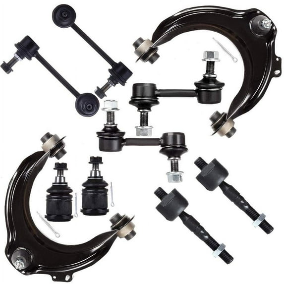 CCIYU Inner Tie Rod Ends Lower Ball Joints Front Sway Bar End Link Front Sway Bar End Link Upper Control Arms Rear Sway Bar Links Compatible fit for 2006-2007 for Accord 10pcs Suspension Kit