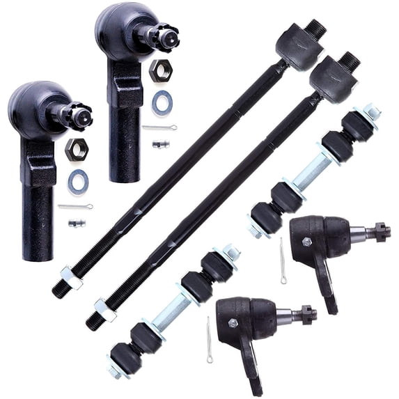 CCIYU Inner Tie Rod Ends Lower Ball Joints Outer Tie Rod Ends Front Sway Bar End Links Compatible fit for Buick LeSabre 00-05 for Cadillac DeVille 1998-04 for Cadillac Seville 8pcs Suspension Kit