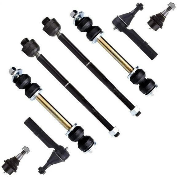 CCIYU Inner Tie Rod Ends Lower Ball Joints Outer Tie Rod Ends Front Sway Bar End Links Compatible fit for Chevy Avalanche 07-14 for Chevy Suburban 1500 07-14 for Chevy Tahoe 8pcs Suspension Kit