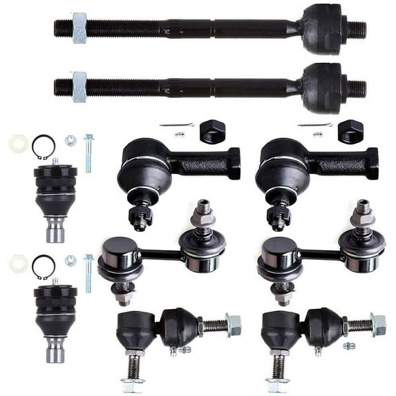 CCIYU Inner Tie Rod Ends Lower Ball Joints Outer Tie Rod Ends Front Sway Bar End Links Rear Sway Bar End Links Compatible fit for 2001-2005 Sebring 2001-2005 for Dodge Stratus 10pcs Suspension Kit