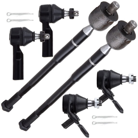 CCIYU Inner Tie Rod Ends Outer Tie Rod Ends Lower Ball Joints Compatible fit for 1993-1995 for GEO Prizm 1993-2002 for Toyota Corolla 6pcs Suspension Kit