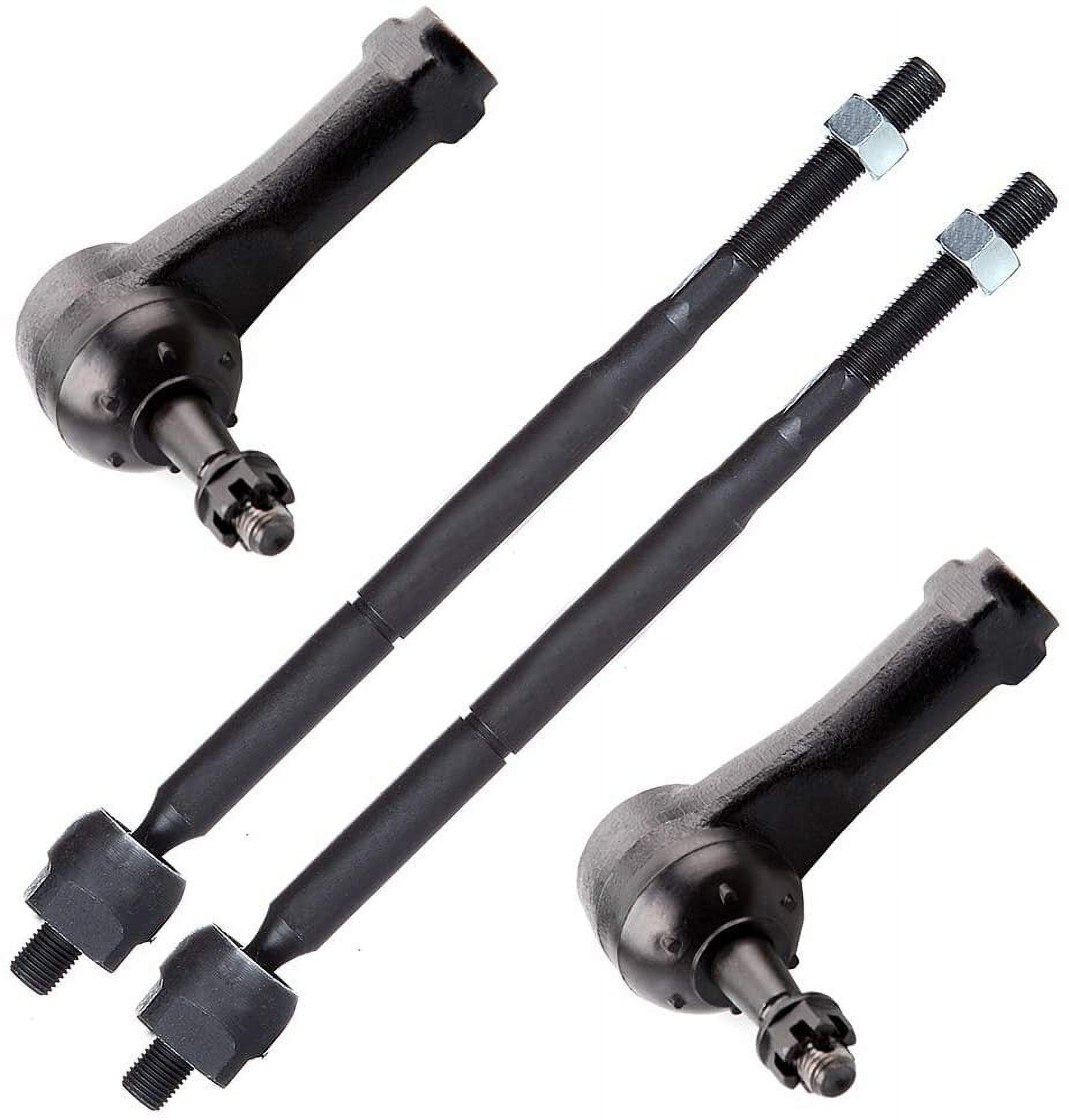 CCIYU Inner Tie Rod Ends Outer Tie Rod Ends Compatible fit for 2005-2010 for Chevrolet Cobalt 2006-2011 for Chevrolet HHR 2007-2010 for Pontiac G5 2005-2007 for Saturn Ion 4pcs Suspension Kit