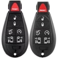 thumbnail image 1 of CCIYU Keyless Remote+Keyless Shell for IYZ-C01C, 7 Button Replacement Keyless Entry Remote Start Key Fob Car Fobik for Chrysler 300 for Chrysler Town Country for Dodge, 1 of 5