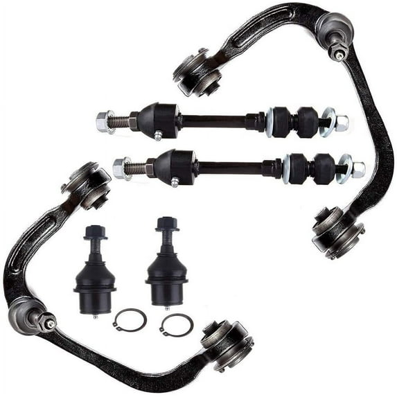 CCIYU Lower Ball Joints Front Sway Bar End Link Upper Control Arms Compatible fit for 2005-2008 for Ford for F-150 2006-2008 for Lincoln Mark LT 6pcs Suspension Kit