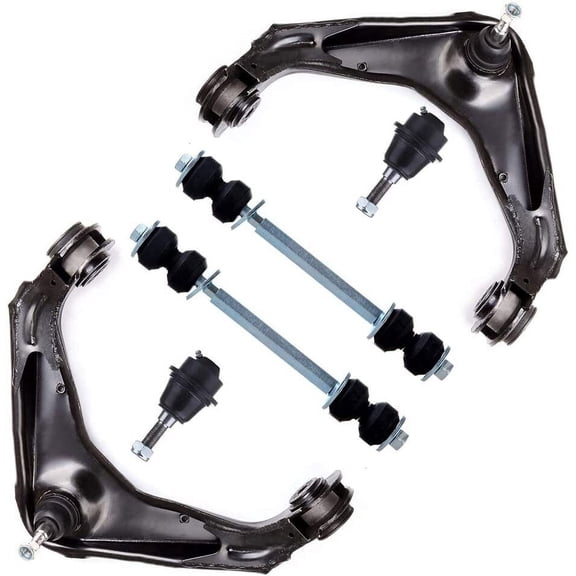 CCIYU Lower Ball Joints Front Sway Bar End Links Upper Control Arms Compatible fit for Chevy Avalanche 2500 01-06 for Chevy Silverado 1500 HD 01-04 for Chevy Silverado 2500 6pcs Suspension Kit