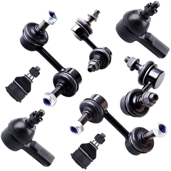 CCIYU Lower Ball Joints Outer Tie Rod Ends Front Sway Bar End Links Rear Sway Bar End Links Rear Sway Bar End Links Compatible fit for 2001-2005 for Honda Civic 8pcs Suspension Kit