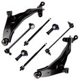 thumbnail image 1 of CCIYU Lower Control Arm + Ball Joint Stabilizer/Sway Bar End Link Outer Inner Tie Rod End fit for 2002-2005 Sebring for Dodge Stratus for Mitsubishi Eclipse 8pcs Suspension Kit, 1 of 5