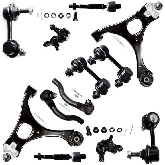 CCIYU Lower Control Arm Lower Ball Joints Front Rear Sway Bar End Link Outer Inner Tie Rod End Link fit for Honda CIVIC 12pcs Suspension Kit Fits select: 2006-2009 HONDA CIVIC LX