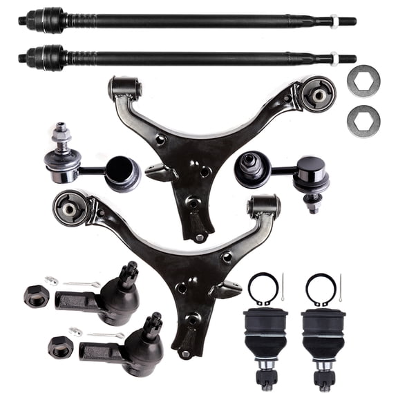 CCIYU Lower Control Arm Lower Ball Joints Front Sway Bar End Link Outer Inner Tie Rod Ends fit for Honda CIVIC for Acura EL 10pcs Suspension Kit Fits select: 2001-2002,2004-2005 HONDA CIVIC LX