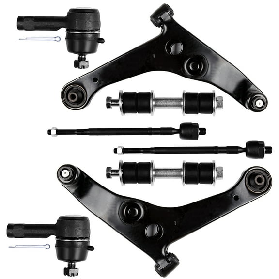 CCIYU Lower Control Arm Front Sway Bar End Link Inner Outer Tie Rod Ends fit for Mitsubishi LANCER 2002-2006 8pcs Suspension Kit