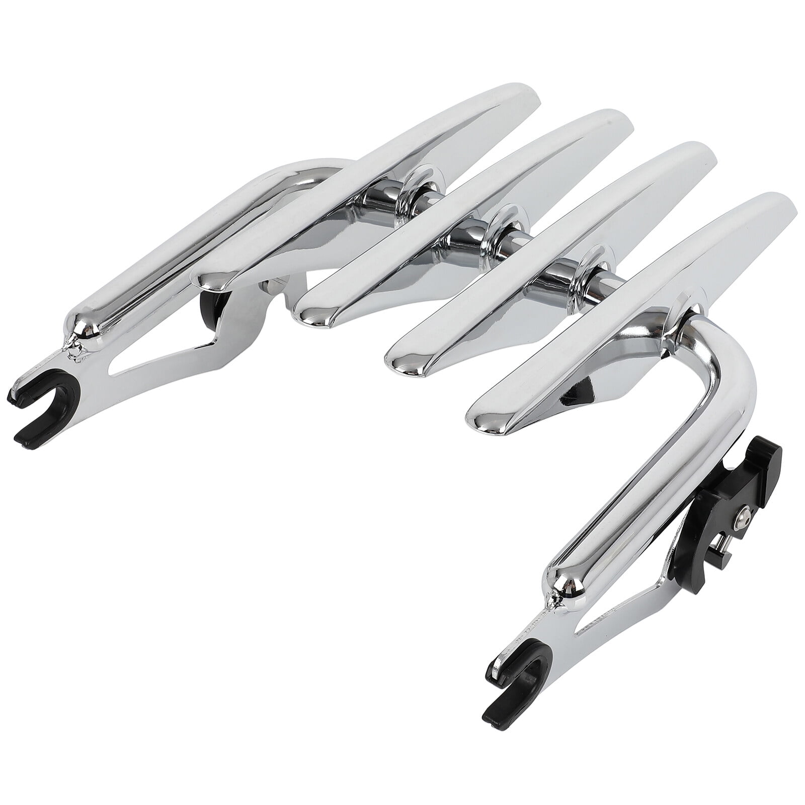 CCIYU Motorcycle Stealth Detachable Luggage Rack Chrome Two up Mounting Luggage Rack Fit for Harley Touring Street Glide Road King Electra Glide 2009-2023