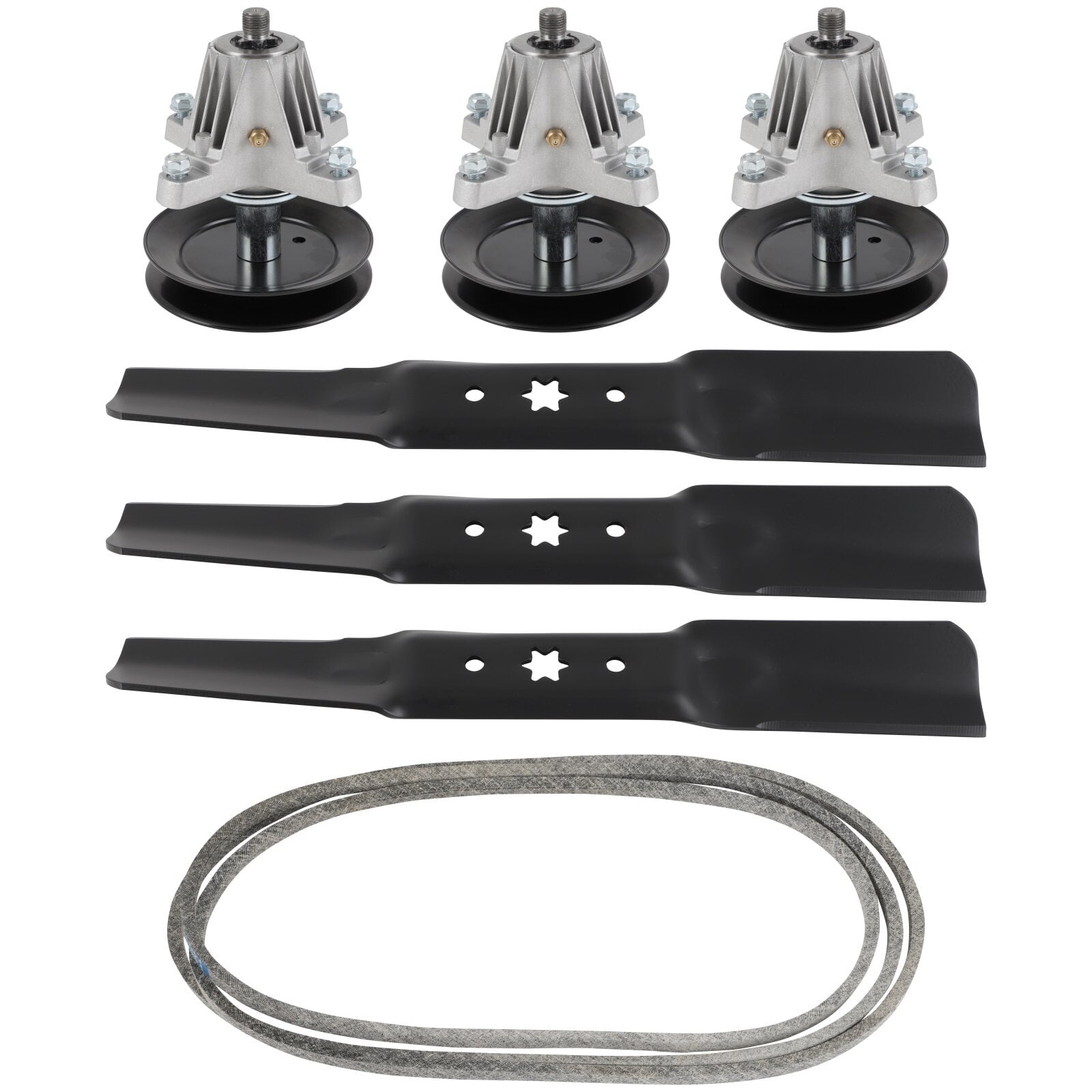 54" Mower Deck Rebuild Kit For Cub Cadet RZT-L54, XT1-54, G8400 - Includes Spindles, Blades, Idlers, Wheels & Belt