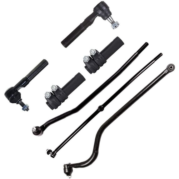 CCIYU Outer Tie Rod End Inner Tie Rods Adjusting Sleeves Front Track Bar fit for 2000 2001 for Dodge Ram 1500 2000 2001 2002 for Dodge Ram 2500 Ram 3500 7pcs Suspension Kit