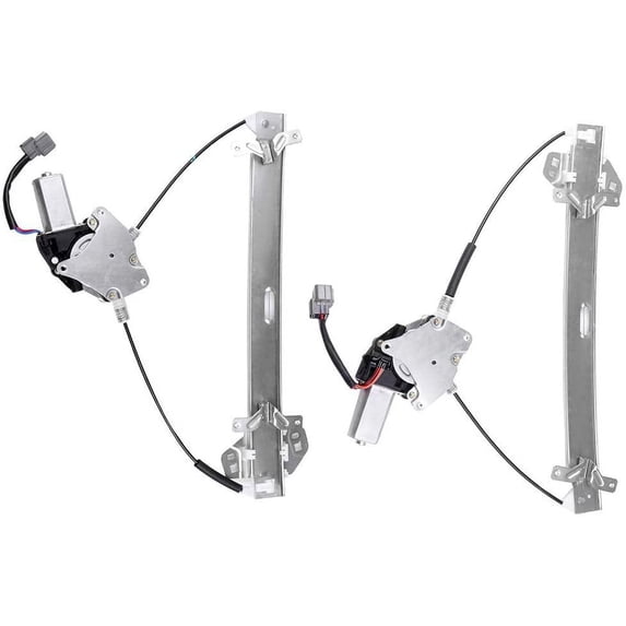 CCIYU Power Window Lift Regulator with Motor Assembly Front Left and Right Pair Set Replacement fit for 2003-2007 For Honda For Accord 4 Door Sedan 72250SDAA02 72210SDAA02