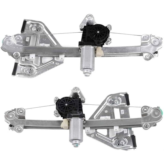 CCIYU Power Window Lift Regulator with Motor Assembly Rear Left and Right Pair Set Replacement fit for 2003-2007 For Cadillac CTS 15277680 15277679