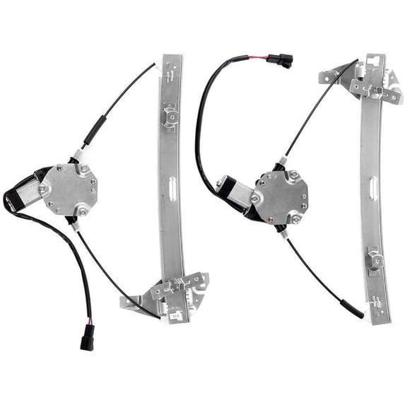 CCIYU Power Window Regulator with Motor Assembly Front Left and Right Pair Set Replacement fit for 2006-2016 For chevy Impala 10338555 748172 10338554 748173