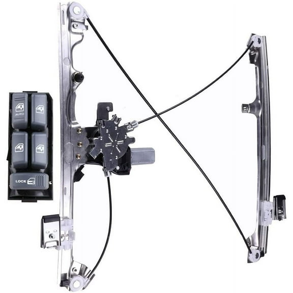 CCIYU Power Window Regulator with Motor Power Window Switch Replacement fit For Cadillac Escalade For Chevy Front Left Drivers Side Kit Fits select: 2003-2005 CHEVROLET SUBURBAN K1500
