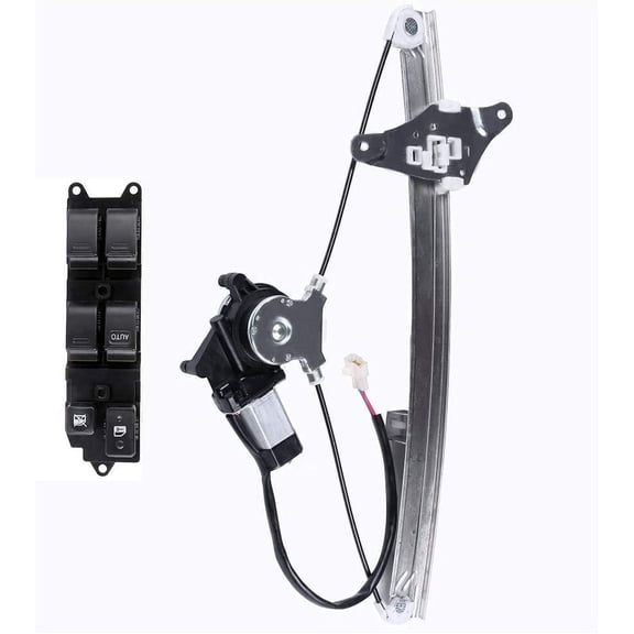 CCIYU Power Window Regulator with Motor Power Window Switch Replacement fit for 1992-1996 For Toyota Camry 4D Front Left Drivers Side Kit