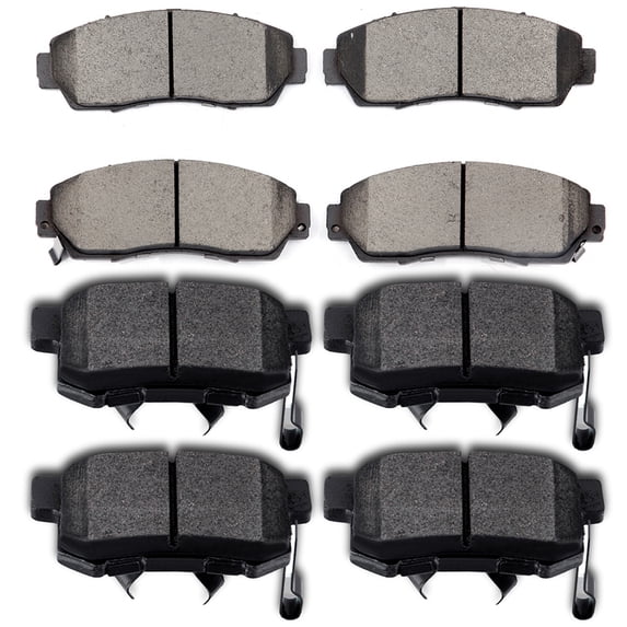 CCIYU Professional Ceramic Disc Pads Set fit for 2010-2012 for Acura RDX, 2010-2011 for Honda Accord Crosstour, 2012 for Honda Crosstour, 2007-2011 for Honda CR-V