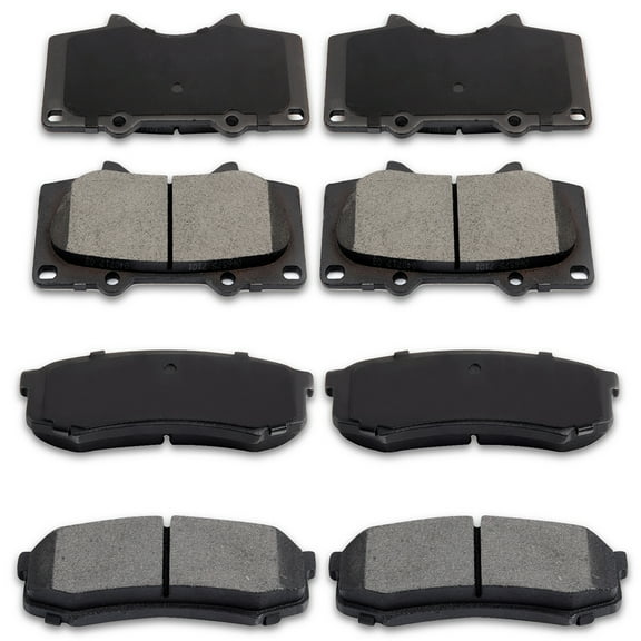 CCIYU Professional Ceramic Disc Pads Set fit for 2010-2019 for Lexus GX460, 2003-2009 for Lexus GX470, 2003-2019 for Toyota 4Runner, 2007-2014 for Toyota FJ Cruiser, 2001-2007 for Toyota Sequoia