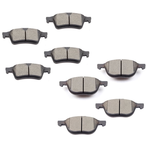 CCIYU Professional Ceramic Disc Pads Set fit for Ford C-Max/EcoSport/Escape/Focus/Transit Connect, for Mazda 3/3 Sport/5, for Volvo C30/C70/S40/V50 Fits select: 2013-2014 FORD C-MAX PREMIUM