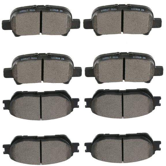 CCIYU Professional Ceramic Disc Pads Set fit for 2005-2007 for Toyota Avalon, 2005-2006 for Toyota Camry, 2004-2008 for Toyota Solara