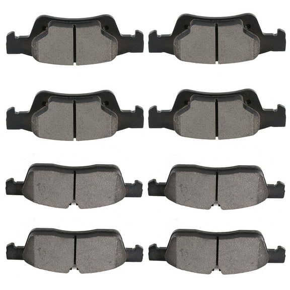 CCIYU Professional Ceramic Disc Pads Set fit for 2011-2018 for Dodge Durango, 2011-2019 for Jeep Grand Cherokee