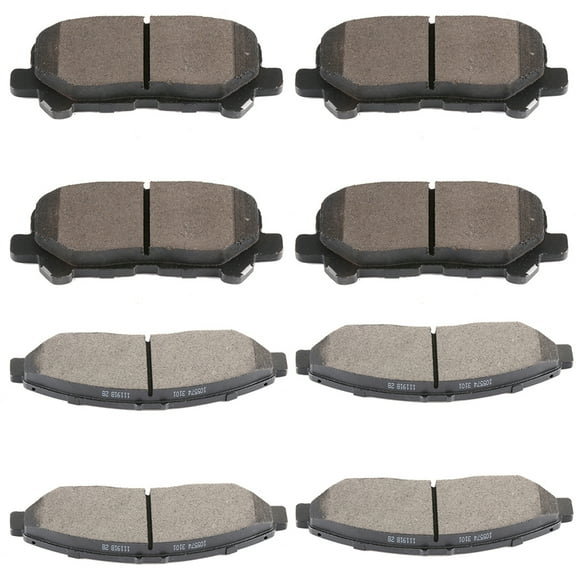CCIYU Professional Ceramic Disc Pads Set fit for 2014-2017 for Acura MDX, 2012-2019 for Honda Pilot, 2017-2019 for Honda Ridgeline