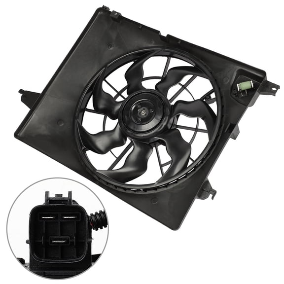 CCIYU Radiator or Condenser Cooling Fan Fit for 2014 2015 2017 for Santa Fe Sport Kia Sorento