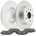 thumbnail image 1 of CCIYU Rear Premium Brake Rotors + Ceramic Brake Pads fit for 13-17 for Buick Encore, 11-15 for Chevy Cruze, 16 for Chevy Cruze Limited, 13-16 for Chevy Sonic, 15-17 for Chevy Trax, 1 of 5