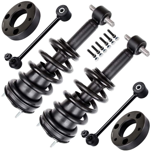 CCIYU Rear Sway Bar End Link 139105 F Complete Struts Shocks 2 front leveling lift kit fit for 2007-2011 for Chevrolet Suburban 1500 07-13 for Chevy Avalanche Tahoe for GMC Yukon 6pcs Suspension Kit