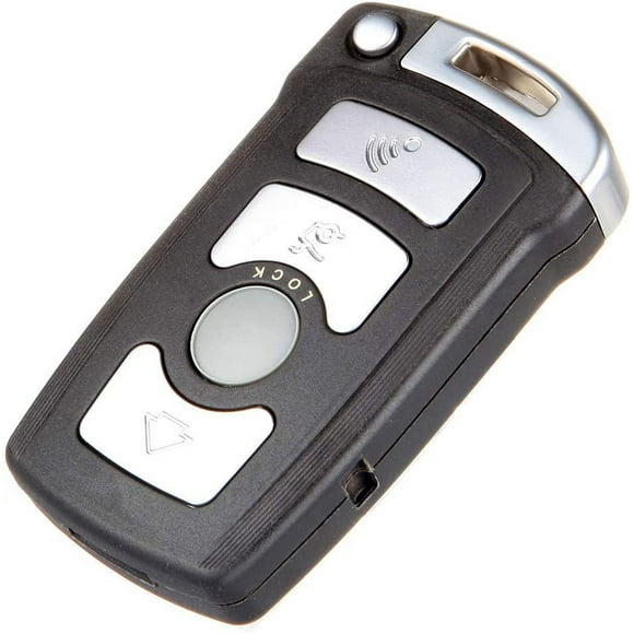 CCIYU Replacement Remote Head Ignition Key Keyless Entry Combo 1 X 4 Buttons Replacement for BMW Series LX 8766 S Fits select: 2006 ,2008 BMW 750 LI