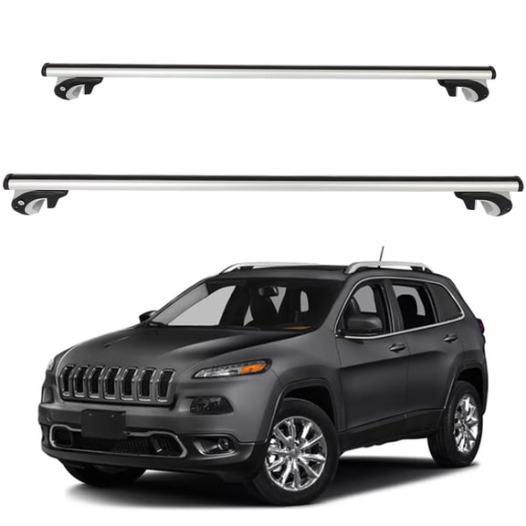 CCIYU Roof Rack Cross Bars Silver 165LBS Compatible Universal 56" Window Frame Car Top Luggage Carrier Rails