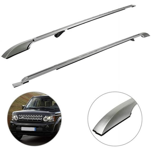 CCIYU Roof Rack Side Rails Fit for Land Rover LR3 4.0L 4.4L 2005-2009,for Land Rover LR4 3.0L 2014-2016,for Land Rover LR4 5.0L 2010-2013 2pcs Aluminum Car Top Luggage Carrier Rails