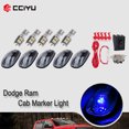 thumbnail image 1 of CCIYU Set of 5 T10 20-3528-SMD White LED Bulb Cab Marker Clearance Running light with Base Housing +wiring pack Fits Replacement fit for 2011 2012 for Ram 1500 2500 3500 4500 5500, 1 of 5