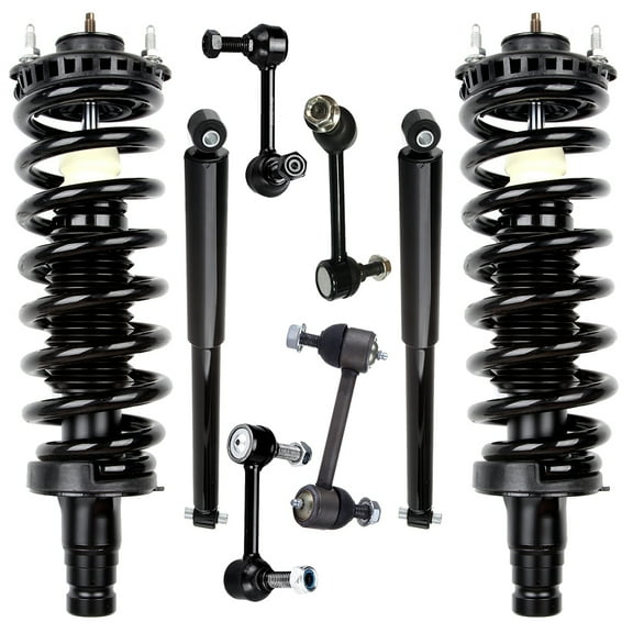 CCIYU Suspension Kit Fits 04 05 06 07 for GMC Envoy 04 for GMC Envoy XL 04 05 for GMC Jimmy Includes Front Strut Spring Assembly Rear shock absorber Stabilizer Bar Link Kit Stabilizer Bar Link