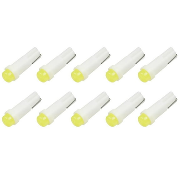 CCIYU T5 LED Bulb, 74 White Instrument Dashboard Gauge Cluster Light, COB LED Wedge Bulbs Light 2721 37 286 18 DC 12V-24V Dash Light