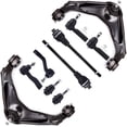 thumbnail image 1 of CCIYU Tie Rod Ends Inner and Outer Upper Control Arm Idler Arm and Pitman Arm Ball Joints fit 2001 02 03 04 05 06 07 08 09 10 for Chevrolet Silverado 2500 10pcs Suspension Kit, 1 of 3