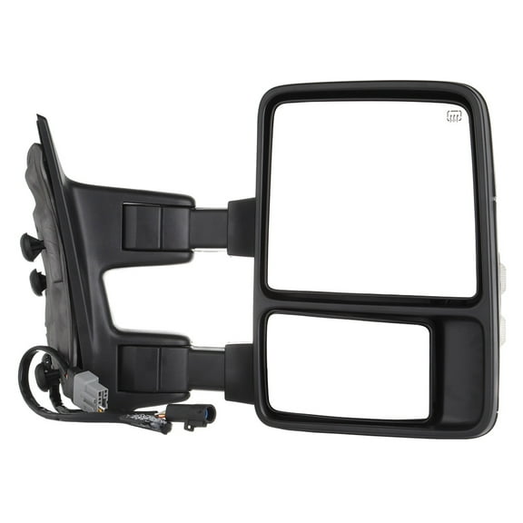 CCIYU Tow Mirrors Car Mirrors LH Left RH Right Black Towing Mirrors Compatible with 1999-2007 for F250/for F350/for F450/for F550 Super Duty with Power Adjusted Heated Turn Signal Light