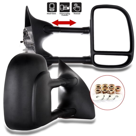CCIYU Tow Mirrors Car Mirrors Towing Mirrors Fit for 1999-2007 for F250 for F350 for F450 for F550 Super Duty Truck 2000-2005 for Excursion
