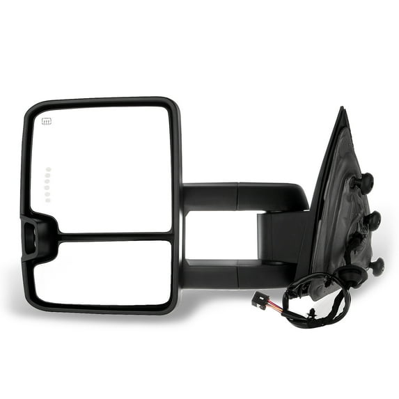 CCIYU Tow Mirrors Towing Mirrors Fit for 2014-2018 for Chevy Silverado 1500 for GMC Sierra 1500 2015-2018 for Chevy Silverado 2500 HD/3500 HD for GMC Sierra 2500 HD/3500 HD with Power Heated
