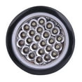 thumbnail image 1 of CCIYU Truck Side Marker Lamp 4x 4'' White 24LED Round Tail Lamp Side Marker Clearance Light Bulbs for Truck Bus Boat Trailer Pickup&nbsp;Indicator Light Side Marker Assemblies, 1 of 5