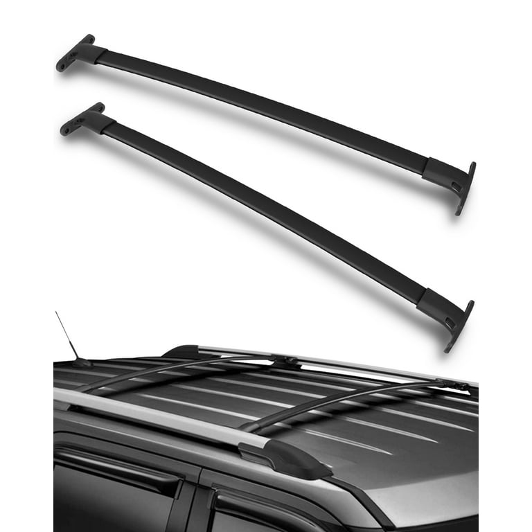 CCIYU Universal Aluminum Roof Rack Cross Bar Car Top Luggage Carrier Rails Fit for 2016 2017 2018 2019 for Ford Explorer Sport Utility 4 Door